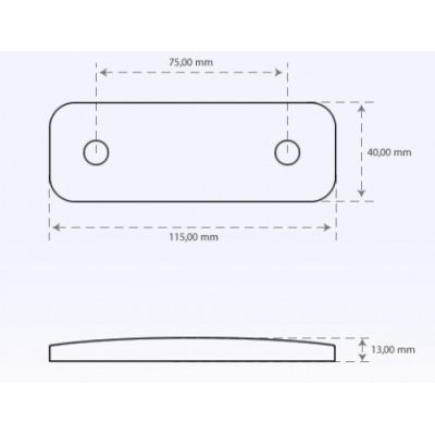 LED габарит 12/24V-Оранжев