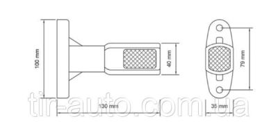Габарит рогче led диоден 12/24V