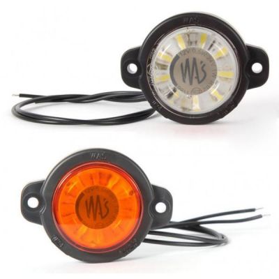 LED кръгли габарити 24V-  бяло и оранжево