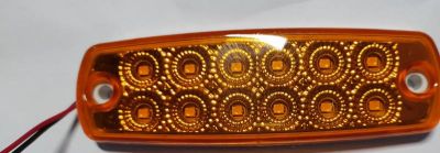 LED габарит с мигаща светлина - бели и жълти