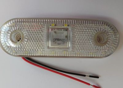 LED габарит - 12/24V бял