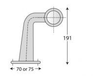 LED Габарит рогче 90° за камион, ремарке