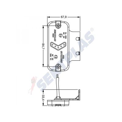 Габарит страничен LED 1223LUS
