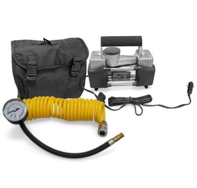 КОМПРЕСОР ДВУЦИЛИНДРОВ ЗА ГУМИ 12V 1021