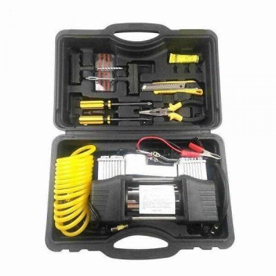 Компресор за гуми с ремонтен комплект