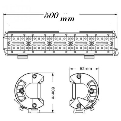 Универсален LED Bar 55см 390W