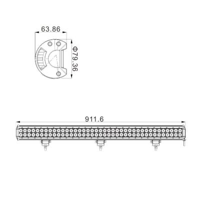 LED BAR Лед Бар 234W - 90СМ