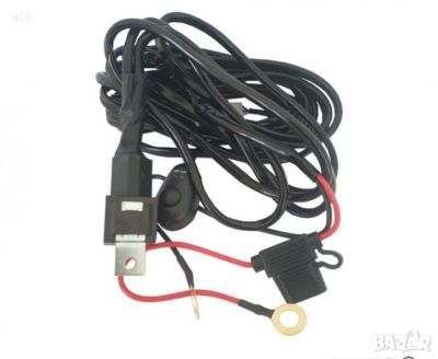 Захранващи кабели За Лед Барове И Халогени 3,5м С Ключ Реле Индикатор