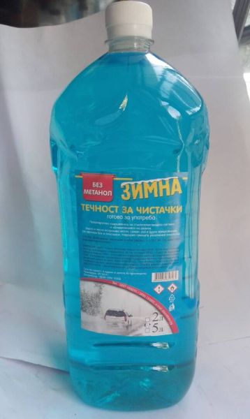 Зимна течност за чистачки  етанол - готова за употреба-2л