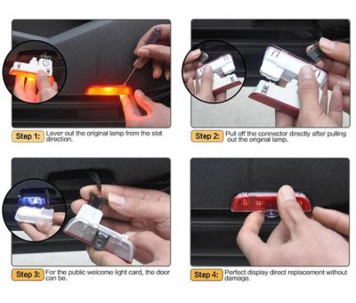 Лого проектор на мястото на плафона на вратата – VW  Golf,Polo,Passat+