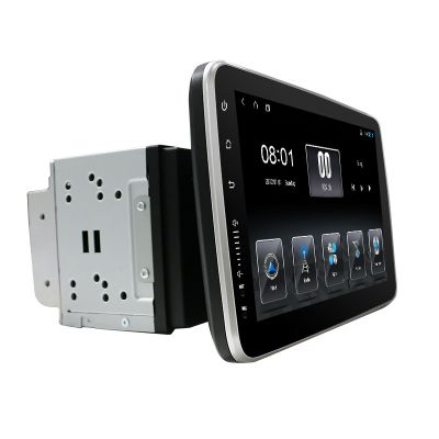 Универсална 2-DIN 10' мултимедия с андроид с въртящ дисплей