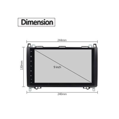 Мултимедия за VOLKSWAGEN VW CRAFTER MERCEDES SPRINTER VITO VIANO B200 - 9'' 