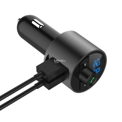 FM трансмитер за кола X10, Зарядно, Bluetooth, 2 USB, MP3 Player, Handsfree, Черен