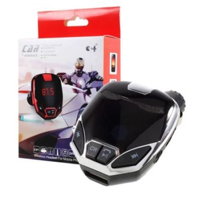 FM Трансмитер Iron Man с двойно USB, MP3 плеър FM, Bluetooth