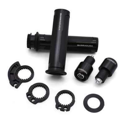 Дръжки за мотоциклет с CRASH тапи-червени