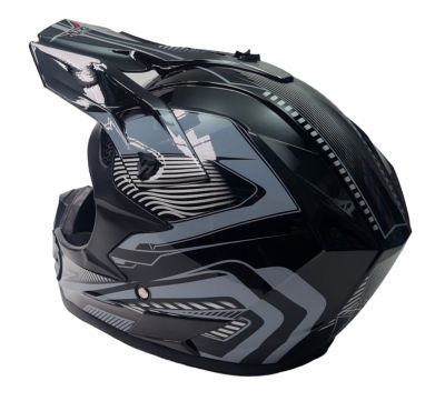 КАСКА -206- Крос- L Черно+Сиво