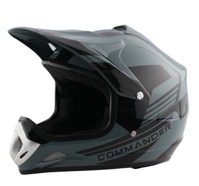 КАСКА -206- Крос- L Черно+Сиво