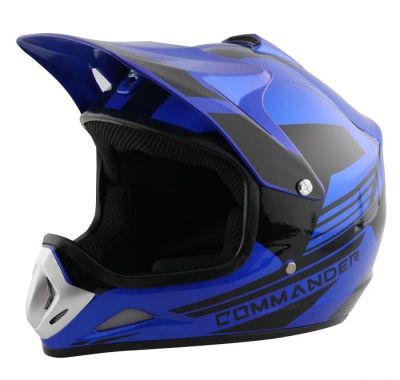 Кросова каска синя