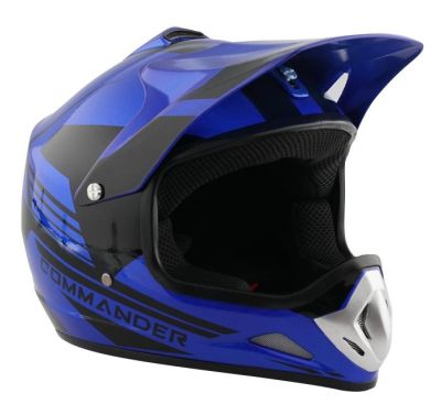 Кросова каска синя