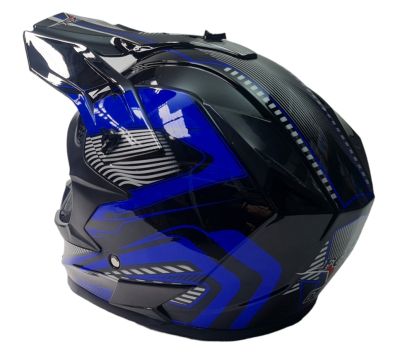Кросова каска синя