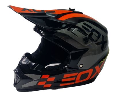 Кросова каска черно с оранжево