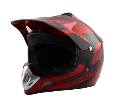 Кросова каска черно с оранжево