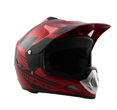 Кросова каска черно с оранжево