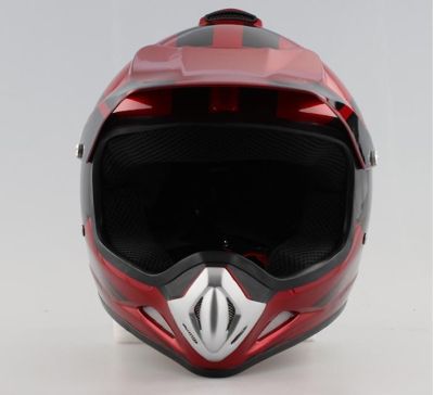 Кросова каска черно с оранжево