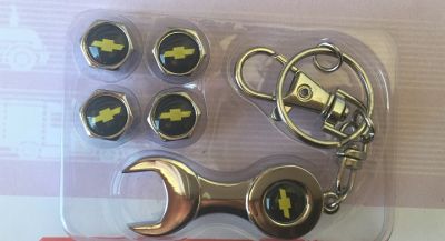Ключодържател+капачки винтили CHEVROLET