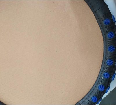 Калъф за волан черно със синьо