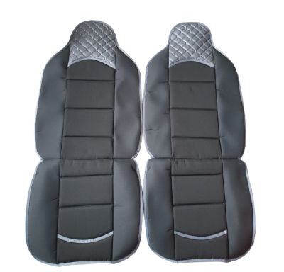 Комплект универсални калъфи за седалки на МПС- 2бр/к-кт-черно със сиво