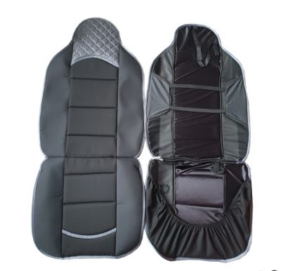 Комплект универсални калъфи за седалки на МПС- 2бр/к-кт-черно със сиво