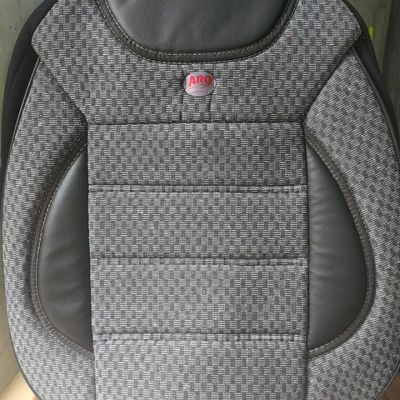 Комплект калъфи за седалки 2+1 черни със сиво