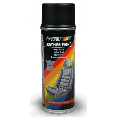 Спрей боя за кожа и винил Motip черен и тъмно сив/ 200 мл
