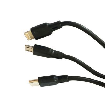 Универсално USB зрядно за кола с два порта и USB кабел