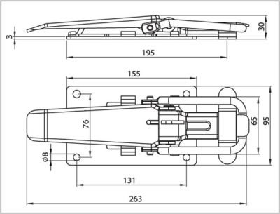 Ключалка за ремарке за външен монтаж