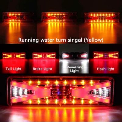 LED стопове с динамичен мигач и неон 12V