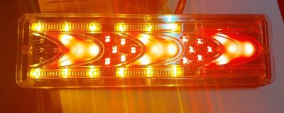 LED стопове с динамичен мигач и неон 12/24v