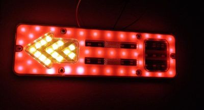 LED стопове с динамичен мигач и неон 12V