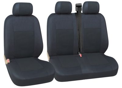 2+1 Лукс черни Калъфи За Седалки за Mercedes Sprinter след 2006г