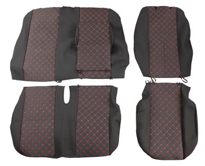 2+1 Лукс черни Калъфи За Седалки за Mercedes Sprinter след 2006г