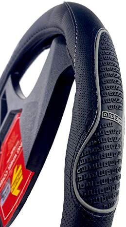 Калъф за волан MOMO черен със сиво