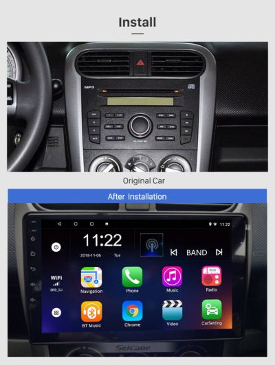 Мултимедия за SUZUKI SPLASH RITZ 2008-2012/ OPEL AGILA 2008-2014 - 9''