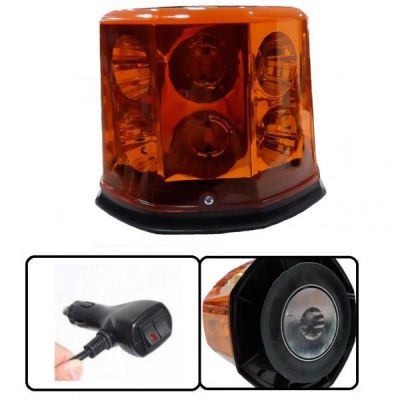 Аварийна сигнална LED лампа 12V /24V оранжева