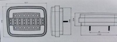 LED стоп с неон 12/24V