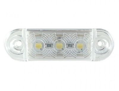 12V-24V - 3 LED страничен маркер токос габарит - за бус платформа камион ремарке автобус
