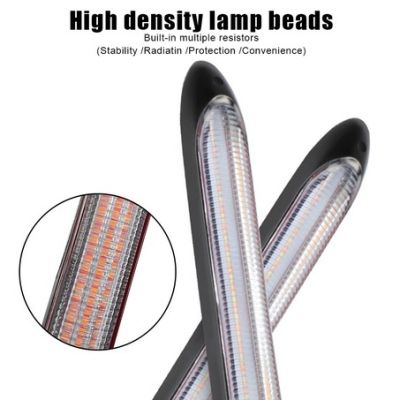 Дневни светлини с бягащ мигач - 15.5cm