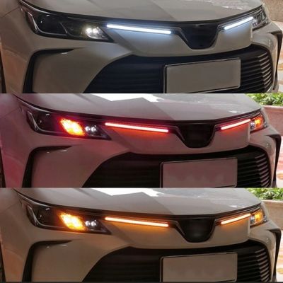 Дневни светлини с бягащ мигач - 15.5cm