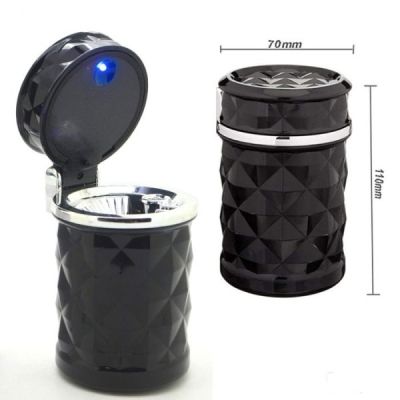 Пепелник за кола, синя светлина, 11см