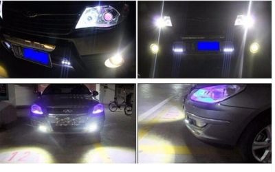 Комплект дневни DRL LED Eagle Eye бели светлини 12V,23mm, 2бр